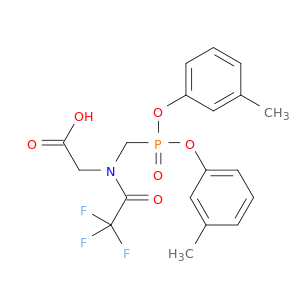 Glycine, N-[[bis(3-methylphenoxy)phosphinyl]methyl]-N-(trifluoroacetyl)-