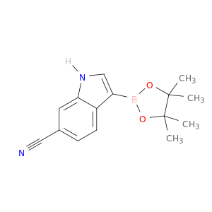 3-(4,4,5,5-四甲基-1,3,2-二氧基罗洛兰-2-基)-1H-吲哚-6-腈
