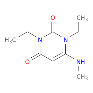 2,4(1H,3H)-Pyrimidinedione, 1,3-diethyl-6-(methylamino)-
