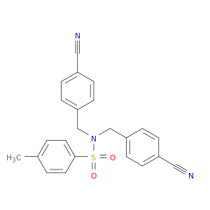 Benzenesulfonamide, N,N-bis[(4-cyanophenyl)methyl]-4-methyl-