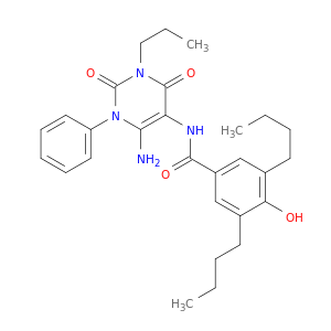Benzamide,N-(6-amino-1,2,3,4-tetrahydro-2,4-dioxo-1-phenyl-3-propyl-5-pyrimidinyl)-3,5-dibutyl-4-hydroxy-