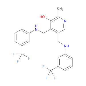 3-Pyridinol, 2-methyl-4,5-bis[[[3-(trifluoromethyl)phenyl]amino]methyl]-