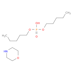 phosphoric acid, dipentyl ester, compd. with morpholine(1:1)