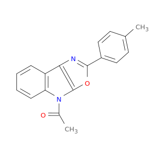 4H-Oxazolo[5,4-b]indole, 4-acetyl-2-(4-methylphenyl)-