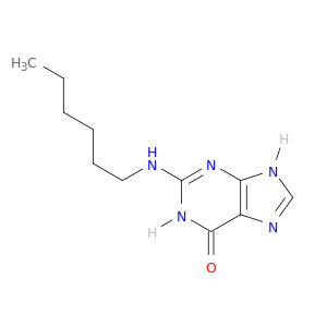 6H-Purin-6-one,2-(hexylamino)-1,9-dihydro-