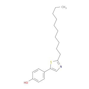Phenol, 4-(2-decyl-5-thiazolyl)-