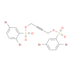 Benzenesulfonic acid,2,5-dibromo-, 2-butynylene ester (7CI,8CI)