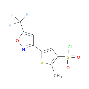 3-噻吩磺酰氯,2-甲基-5-[5-(三氟甲基)-3-异恶唑基]-