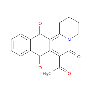 2H-Naphtho[2,3-a]quinolizine-6,8,13(1H)-trione, 7-acetyl-3,4-dihydro-