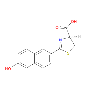 4-Thiazolecarboxylicacid, 4,5-dihydro-2-(6-hydroxy-2-naphthalenyl)-, (4S)-