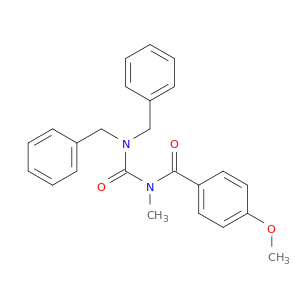 Benzamide, N-[[bis(phenylmethyl)amino]carbonyl]-4-methoxy-N-methyl-