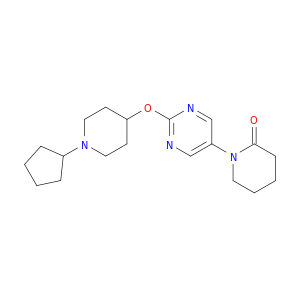 2-Piperidinone, 1-[2-[(1-cyclopentyl-4-piperidinyl)oxy]-5-pyrimidinyl]-