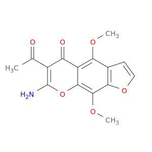 5H-Furo[3,2-g][1]benzopyran-5-one, 6-acetyl-7-amino-4,9-dimethoxy-
