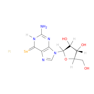 Platinum,bis(6-selenoguanosinato-N7,Se6)-, (SP-4-1)- (9CI)