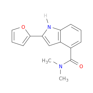 1H-Indole-4-carboxamide, 2-(2-furanyl)-N,N-dimethyl-
