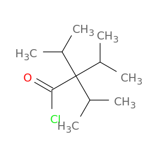 Butanoyl chloride, 3-methyl-2,2-bis(1-methylethyl)-