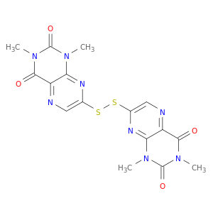2,4(1H,3H)-Pteridinedione, 7,7'-dithiobis[1,3-dimethyl-