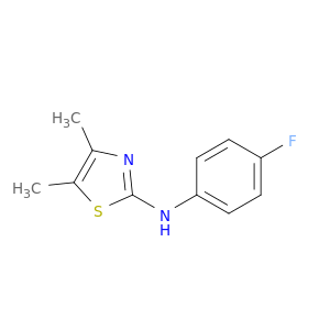 2-Thiazolamine, N-(4-fluorophenyl)-4,5-dimethyl-