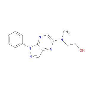 Ethanol, 2-[methyl(1-phenyl-1H-pyrazolo[3,4-b]pyrazin-5-yl)amino]-