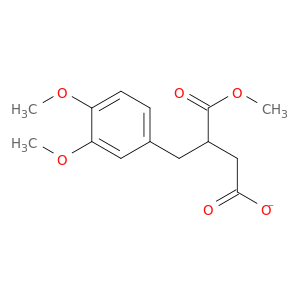 Butanedioic acid, [(3,4-dimethoxyphenyl)methyl]-, 1-methyl ester