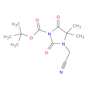 tert-butyl 3-(cyanomethyl)-4,4-dimethyl-2,5-dioxoimidazolidine-1-carboxylate