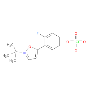 Isoxazolium, 2-(1,1-dimethylethyl)-5-(2-fluorophenyl)-, perchlorate (1:1)