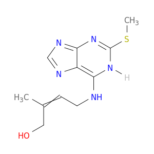 2-Buten-1-ol, 2-methyl-4-[[2-(methylthio)-1H-purin-6-yl]amino]-
