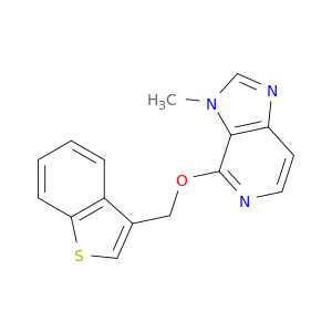 3H-Imidazo[4,5-c]pyridine, 4-(benzo[b]thien-3-ylmethoxy)-3-methyl-
