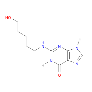 6H-Purin-6-one,1,9-dihydro-2-[(5-hydroxypentyl)amino]-