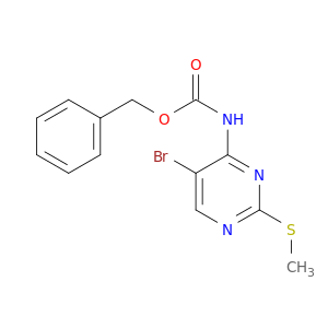 Benzyl N-[5-bromo-2-(methylsulfanyl)pyrimidin-4-yl]carbamate