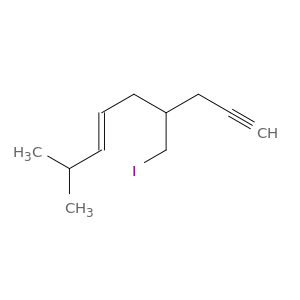 6-Nonen-1-yne, 4-(iodomethyl)-8-methyl-, (6E)-