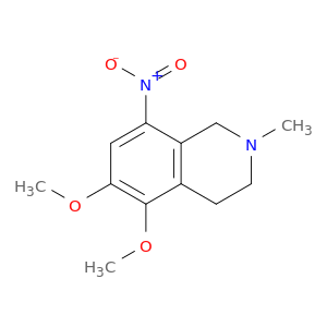 Isoquinoline, 1,2,3,4-tetrahydro-5,6-dimethoxy-2-methyl-8-nitro-