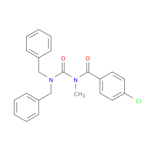 Benzamide, N-[[bis(phenylmethyl)amino]carbonyl]-4-chloro-N-methyl-