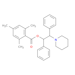 1,2-diphenyl-2-(piperidin-1-yl)ethyl 2,4,6-trimethylbenzoate