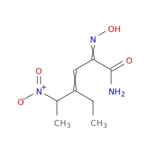 3-Hexenamide, 4-ethyl-2-(hydroxyimino)-5-nitro-