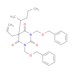 2,4,6(1H,3H,5H)-Pyrimidinetrione,5-(1-methylbutyl)-1,3-bis[(phenylmethoxy)methyl]-5-(2-propen-1-yl)-