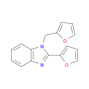 1H-Benzimidazole, 2-(2-furanyl)-1-(2-furanylmethyl)-