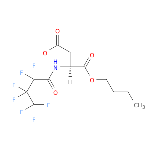 Aspartic acid, N-(2,2,3,3,4,4,4-heptafluoro-1-oxobutyl)-, 1-butyl ester