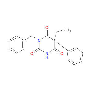 2,4,6(1H,3H,5H)-Pyrimidinetrione, 5-ethyl-5-phenyl-1-(phenylmethyl)-