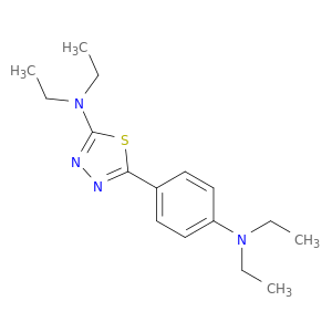 1,3,4-Thiadiazol-2-amine, 5-[4-(diethylamino)phenyl]-N,N-diethyl-
