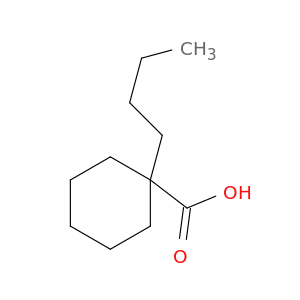 Cyclohexanecarboxylic acid, 1-butyl-