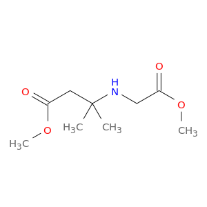 Butanoic acid, 3-[(2-methoxy-2-oxoethyl)amino]-3-methyl-, methyl ester