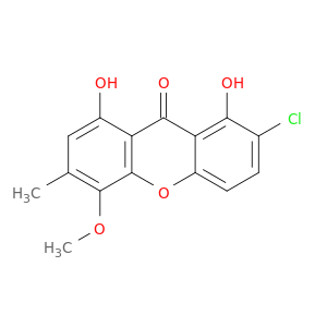 9H-Xanthen-9-one, 2-chloro-1,8-dihydroxy-5-methoxy-6-methyl-