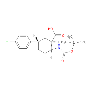cis-2-tert-Butoxycarbonylamino-trans-5-(4-chlorophenyl)-cyclohexanecarboxylic Acid
