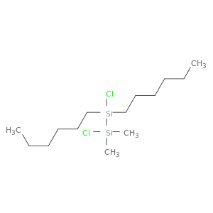 Disilane, 1,2-dichloro-1,1-dihexyl-2,2-dimethyl-