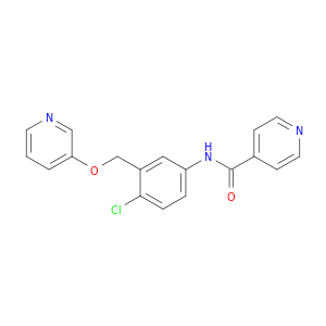 4-Pyridinecarboxamide, N-[4-chloro-3-[(3-pyridinyloxy)methyl]phenyl]-