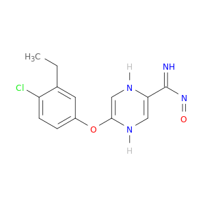 5-(4-chloro-3-ethylphenoxy)-N-oxo-1,4-dihydropyrazine-2-carboximidamide