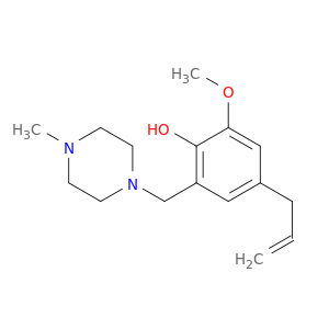Phenol,2-methoxy-6-[(4-methyl-1-piperazinyl)methyl]-4-(2-propen-1-yl)-