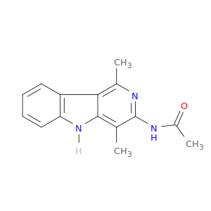 Acetamide, N-(1,4-dimethyl-5H-pyrido(4,3-b)indol-3-yl)-
