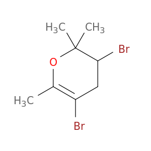 2H-Pyran, 3,5-dibromo-3,4-dihydro-2,2,6-trimethyl-